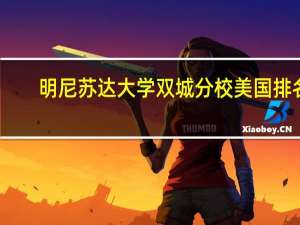 明尼苏达大学双城分校美国排名