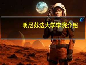 明尼苏达大学学院介绍