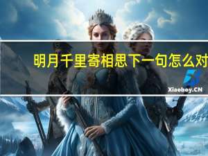 明月千里寄相思下一句怎么对（明月千里寄相思下一句）