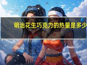 明治 花生巧克力的热量是多少