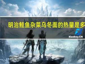 明治 鲑鱼杂菜乌冬面的热量是多少