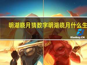 明湖晓月猜数字 明湖晓月什么生肖