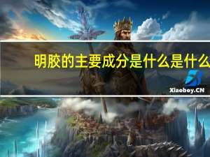 明胶的主要成分是什么是什么