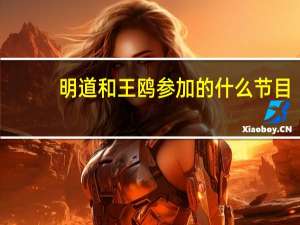 明道和王鸥参加的什么节目