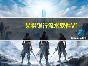 易得银行流水软件 V1.0 官方版（易得银行流水软件 V1.0 官方版功能简介）