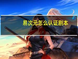 易次元怎么认证剧本