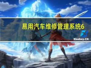 易用汽车维修管理系统 6.5 官方版（易用汽车维修管理系统 6.5 官方版功能简介）