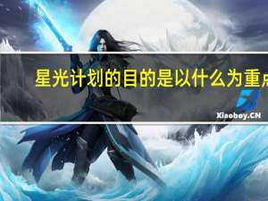 星光计划的目的是以什么为重点（星光计划）
