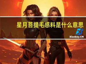 星月菩提毛感料是什么意思