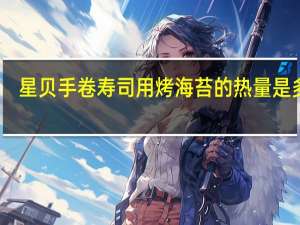 星贝 手卷寿司用烤海苔的热量是多少