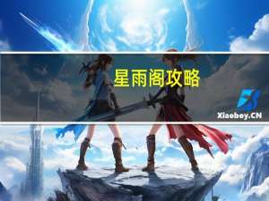 星雨阁攻略（星雨阁怎么玩）
