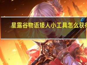 星露谷物语矮人小工具怎么获得（星露谷物语矮人）