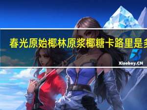 春光 原始椰林 原浆椰糖卡路里是多少