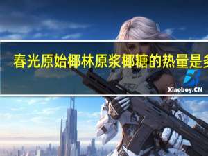 春光 原始椰林原浆椰糖的热量是多少