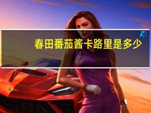 春田 番茄酱卡路里是多少