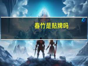 春竹是贴牌吗