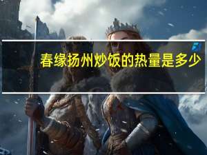 春缘 扬州炒饭的热量是多少