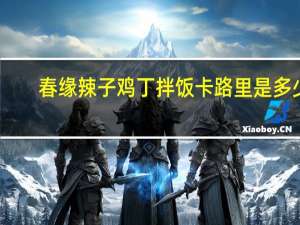 春缘 辣子鸡丁拌饭卡路里是多少