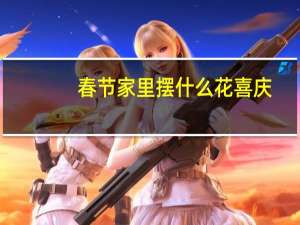 春节家里摆什么花喜庆