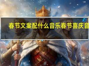 春节文案配什么音乐 春节喜庆音乐(纯音乐)