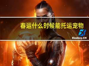 春运什么时候能托运宠物