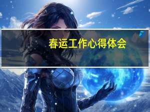 春运工作心得体会