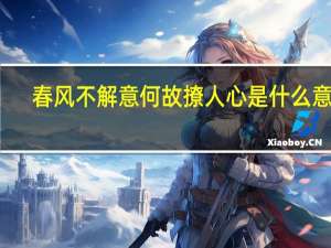 春风不解意何故撩人心是什么意思
