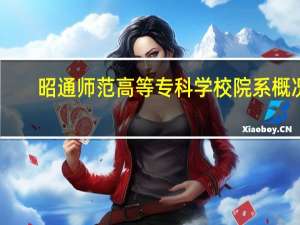 昭通师范高等专科学校院系概况