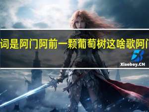 是首儿歌歌词是阿门阿前一颗葡萄树这啥歌 阿门阿前一棵葡萄树