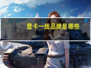 显卡一线品牌是哪些
