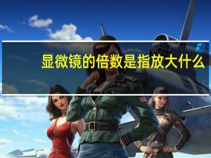 显微镜的倍数是指放大什么