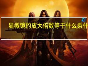 显微镜的放大倍数等于什么乘什么