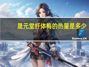 晟元堂 纤体梅的热量是多少