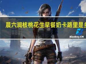 晨六润 核桃花生早餐奶卡路里是多少