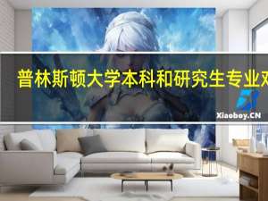 普林斯顿大学本科和研究生专业对比