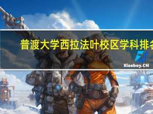 普渡大学西拉法叶校区学科排名