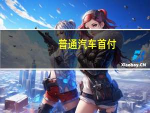 普通汽车首付