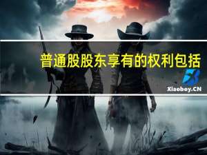 普通股股东享有的权利包括