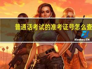 普通话考试的准考证号怎么查