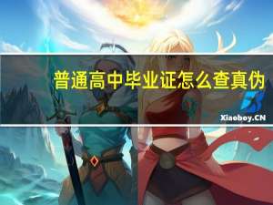 普通高中毕业证怎么查真伪