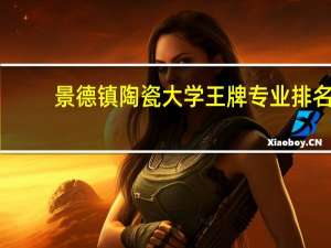 景德镇陶瓷大学王牌专业排名