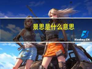 景思是什么意思
