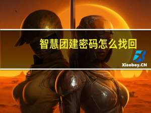 智慧团建密码怎么找回