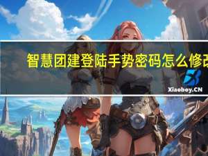 智慧团建登陆手势密码怎么修改（智慧团建登陆）