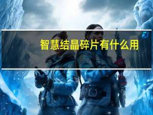 智慧结晶碎片有什么用