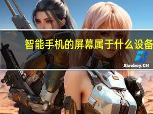 智能手机的屏幕属于什么设备