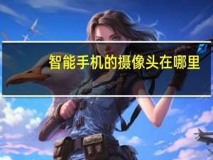 智能手机的摄像头在哪里