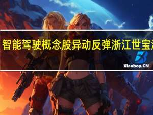 智能驾驶概念股异动反弹 浙江世宝涨超7%