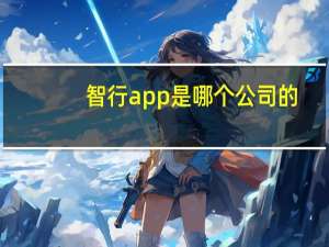 智行app是哪个公司的