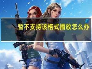 暂不支持该格式播放怎么办